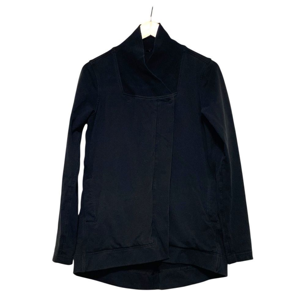 Lululemon Belle Black Wrap Sweatshirt Cardigan Sz 4